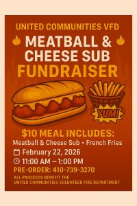 Meatball & Cheese Sub Fundraiser